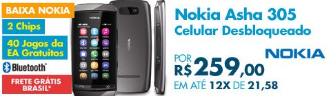 Nokia Asha 305 Celular Desbloqueado