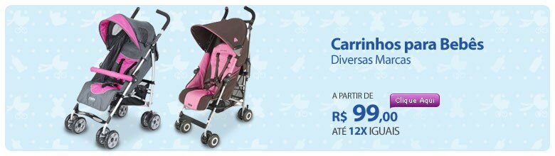 Carrinhos para bebês diversas marcas