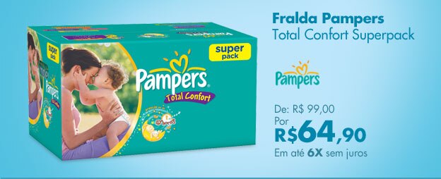 Fralda Pampers Total Confort
