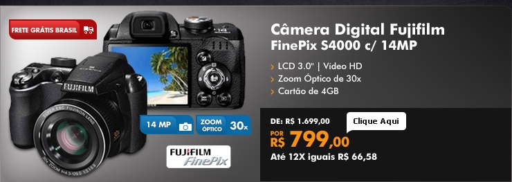 Câmera Digital Fujifilm FinePix S4000
