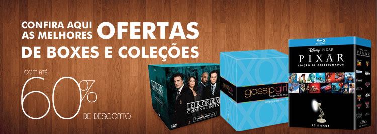 Boxes e Coleções com até 60% de desconto
