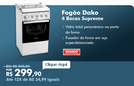Fogão Continental 4 Bocas