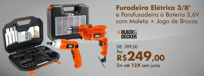 Furadeira e Parafusadeira Black&Decker