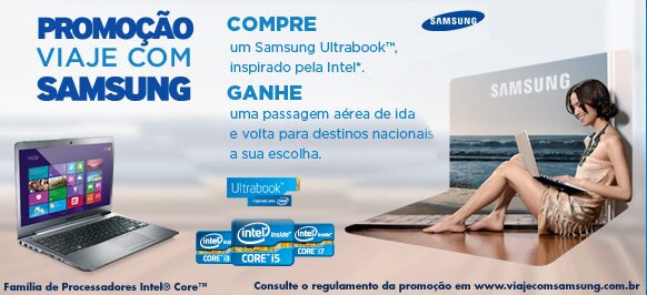 Promoção Viaje com Samsung