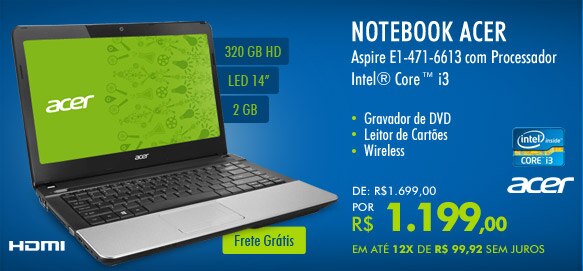 Notebook Acer Aspire