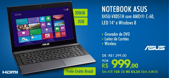 Notebook Asus X45U-VX051H