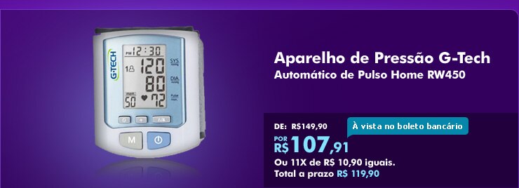 Aparelho de Pressão G-Tech