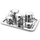 Conjunto p/ Chá e Café Forma Távola 7 Peças - Inox