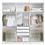 Guarda-Roupa Móveis Europa Rubi Branco/Maple c/ 3 Portas
