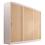 Guarda-Roupa Móveis Europa Rubi Branco/Maple c/ 3 Portas