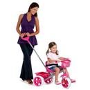 Triciclo Bandeirante Smart Gatinha 221 c/ Cestinha - Prata e Rosa