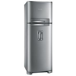 Refrigerador Electrolux Frost Free Duplex Celebrate Blue Touch DW50X c/ Dispenser de �gua - 428 L - Inox