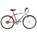 Bicicleta Aro 26 Prince Flame 0708269 com 21 Marchas - Branca/Vermelha
