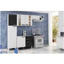 Cozinha Compacta Ratan Palmeira 3 pçs - Branco/Preto
