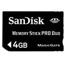 Cartão de Memória Sandisk Memory Stick PRO Duo 4GB