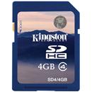 Cartão de Memória SD Kingston SD4 4GB Azul