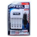 Carregador de Pilhas Feel BD-320 2500 com 4 Pil...