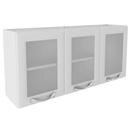 Armário Itatiaia Premium c/ 3 Portas de Vidro Branco