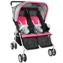 Carrinho para Gêmeos Hércules 154269 - Rosa/Prata