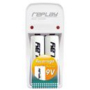 Carregador de Pilhas Replay 03O125 AA/AAA 9V co...