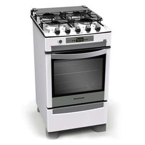 Fogão Brastemp 4 Bocas Ative! Timer Grill BF850B - Piso 4 Bocas ( 24482 )