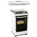 Fogão Electrolux 4 bocas Chef 52SM + Depurador de Ar Electrolux DE60B - 60 cm