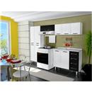 Cozinha Compacta Colormaq Eclipse Top 3 pçs - Branco/Preto