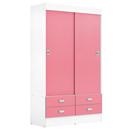 Roupeiro Zanzini Versátil Max c/ 2 Portas 33902497 - Branco/Rosa