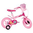 Bicicleta Aro 12 Caloi Barbie c/ Rodinhas - Rosa