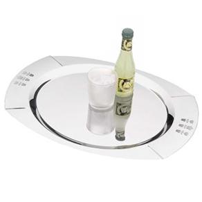Bandeja Oval Tramontina Primavera Inox - 50x35cm - Bandejas ( 17567 )