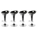 4 Bancos Altos Stool c/ Regulagem de Altura à Gás - Preto - Importado
