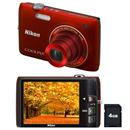 Câmera Digital Nikon Coolpix S4100 Vermelha c/ ...