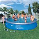 Piscina Bestway Fast Set 19.100L com Filtro + C...