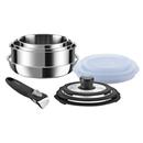 Conjunto de Panelas Rochedo Ingenio Inox c/ Cab...