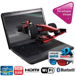 Notebook Positivo Premium N8145 3D com Intel Core i3-2310M, 6GB, 750GB, Gravador de DVD, HDMI, Bluetooth, LED 14´´ e Windows 7 Home Basic Original - Notebook ( 452926 )