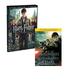 DVD - Harry Potter e as Relíquias da Morte: Parte 2: Edição Especial - 2 Discos + DVD - Harry Potter: Hogwarts: O Confronto Final: Disco Bônus