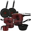 Conjunto de Panelas Panex Mirro Grena - 8 Peças