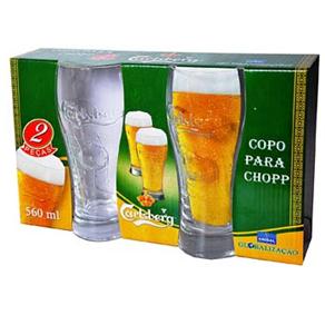 Conjunto de Copos para Chopp Crisal Carlsberg 560ml - 2 Peças - Copos ( 452822 )