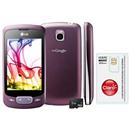 Celular Desbloqueado LG P500 Vinho c/ Câmera 3.2MP, Wi-Fi, Android 2.2, 3G, Bluetooth, Rádio FM, MP3 e Cartão 2GB + Chip Único Claro Pré-Pago