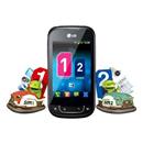 Celular LG Optimus Net Dual Sim P698 Preto Desb...