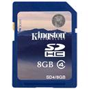 Cartão de Memória SD Kingston Class 4 - 8GB 