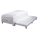 Cama Box Conjugado Solteiro Herval Master I com Cama Auxiliar e Molas Bonnel 56x88x188cm - Branca