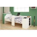 Cama BRV Juvenil com Cômoda BCA16-06 - Branca