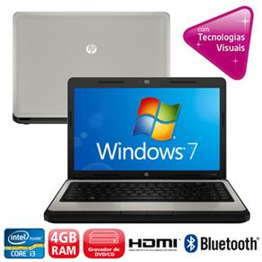 Notebook HP 430 com Intel Core i3-2310M, 4GB, 500GB, Gravador de DVD, Leitor de Cartões, HDMI, Bluetooth, Webcam, LED 14´´ e Windows 7 Professional - Notebook ( 452199 )