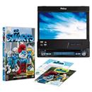 DVD Automotivo Philco PCA610 c/ Tela 7", Entrada Mini USB e Slot p/ Cartão + DVD - Os Smurfs + Livro As Grandes Aventuras dos Smurfs!