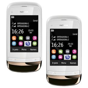 Celular Desbloqueado Nokia C2-03 Dual Chip c/ Câm. 2MP, Fone e Cartão 2GB + Celular Desbloqueado Nokia C2-03 Dual Chip c/ Câm. 2MP, Fone e Cartão 2GB - Celulares Desbloqueados ( 1000031864 )