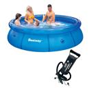 Piscina Redonda Bestway Fast Set 3.638L – Azul ...