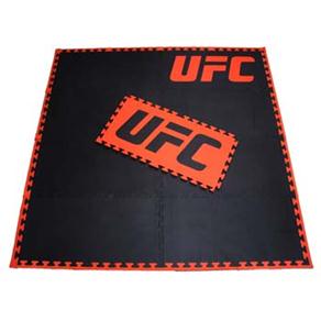 Kit Tatame Haiti UFC 22mm com 8 Placas de 1,00x0,50 m - Preto / Vermelho - cod: 464288