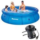 Piscina Redonda Bestway Fast Set 3.638L – Azul ...