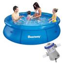 Piscina Bestway Fast Set 2.300L – Azul  + Filtr...